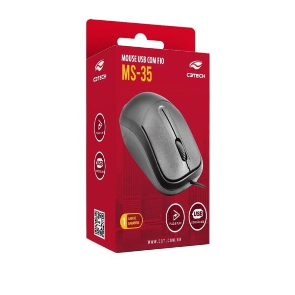 MOUSE USB C3TECH CK-MS 35BK