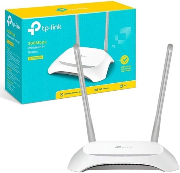 ROTEADOR/ACCESS POINT WIRELESS TP-LINK WR840N 300MBPS 2 ANTENAS