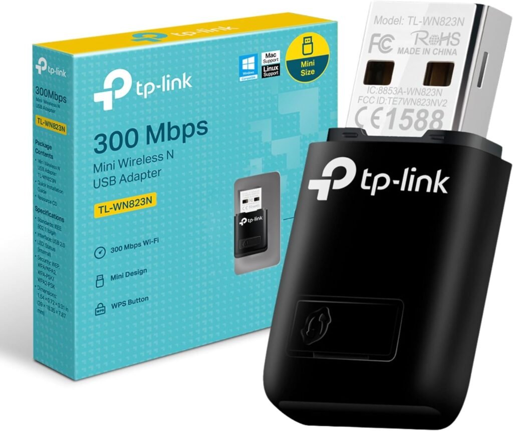ADAPTADOR WIRELESS USB 300 MBPS (2 4 GHZ), TL-WN823N