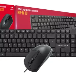 Teclado + Mouse Com Fio Usb C3tech